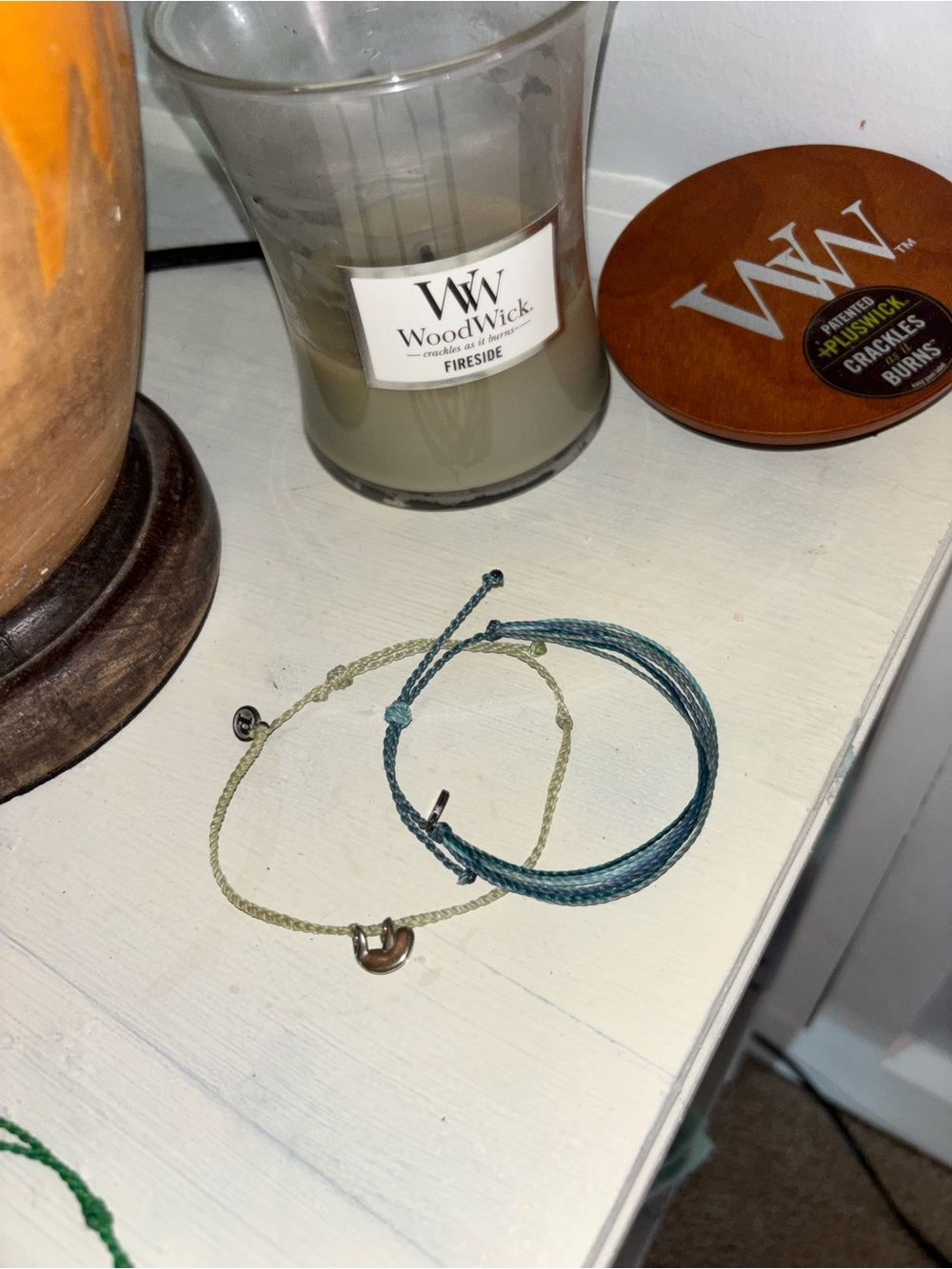 Pura Vida Teal and Beige Sloth Adjustable Cord Bracelets